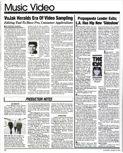 Vujak Billboard Magazine 1995